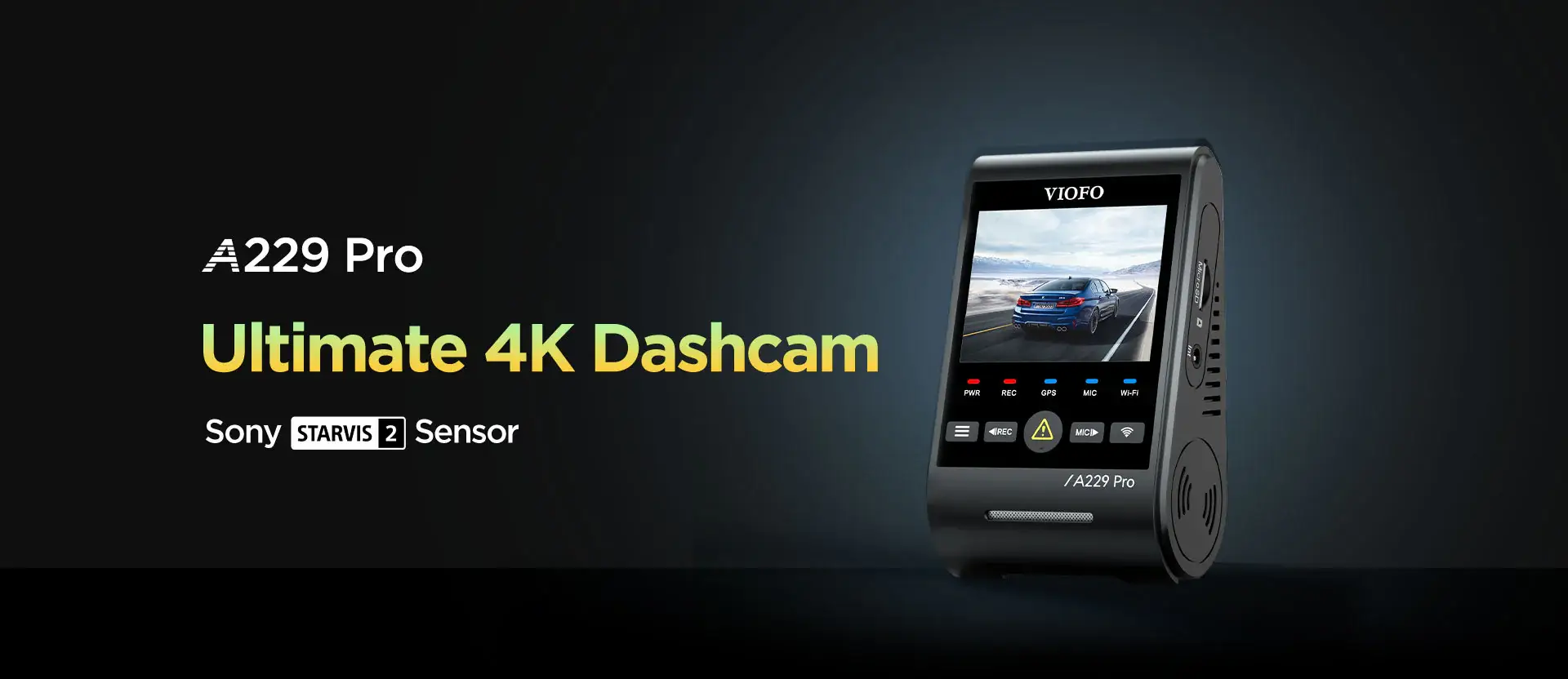 VIOFO A229 PRO 1 Channel 4K HDR 8 4K hdr A229 PRO 1CH
