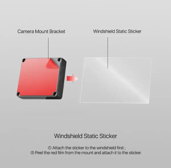 VIOFO Transparent Plastic Static Windshield Sticker - Image 2