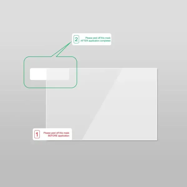 VIOFO Transparent Plastic Static Windshield Sticker