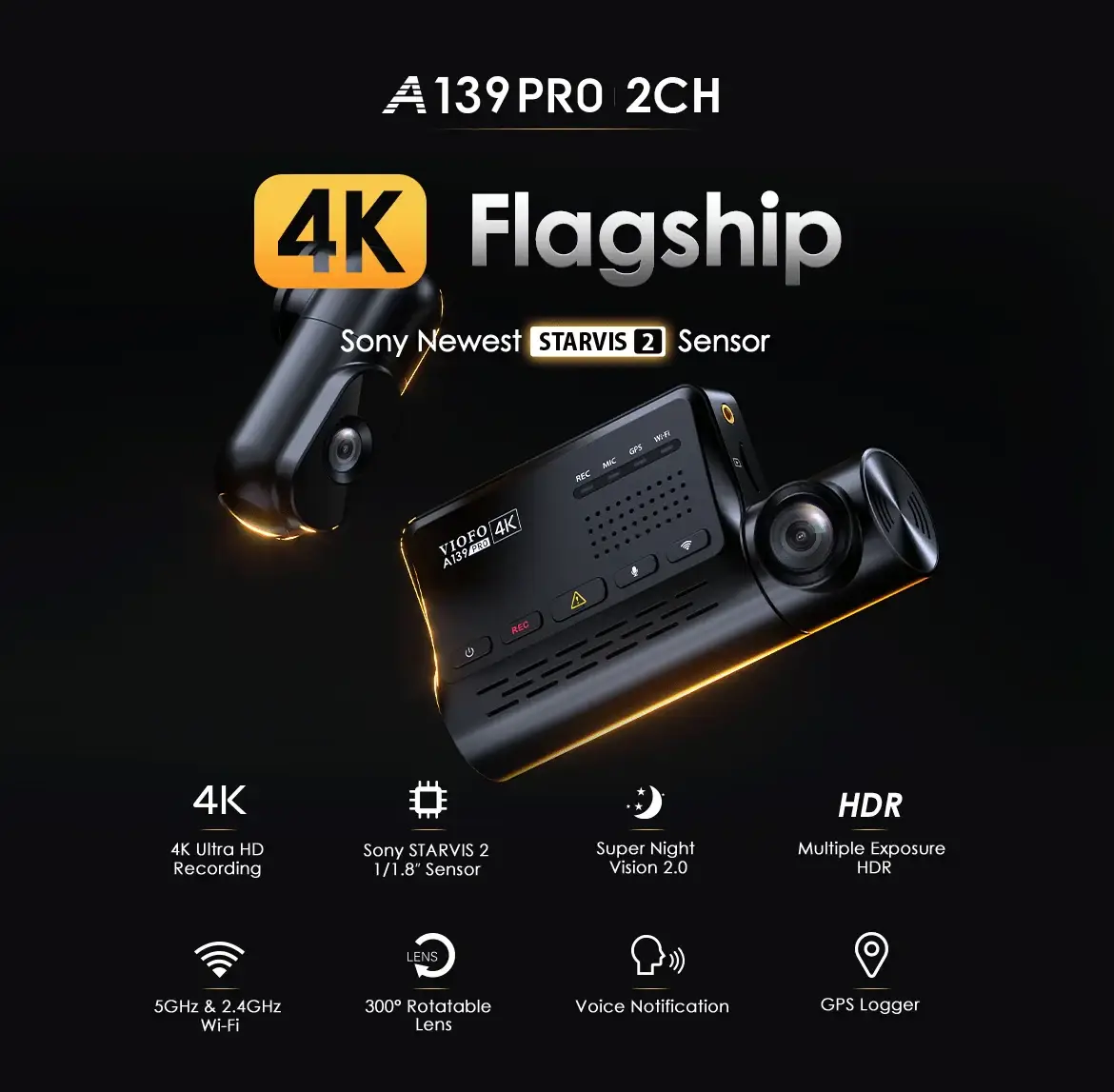 VIOFO A139 PRO 2CH 1