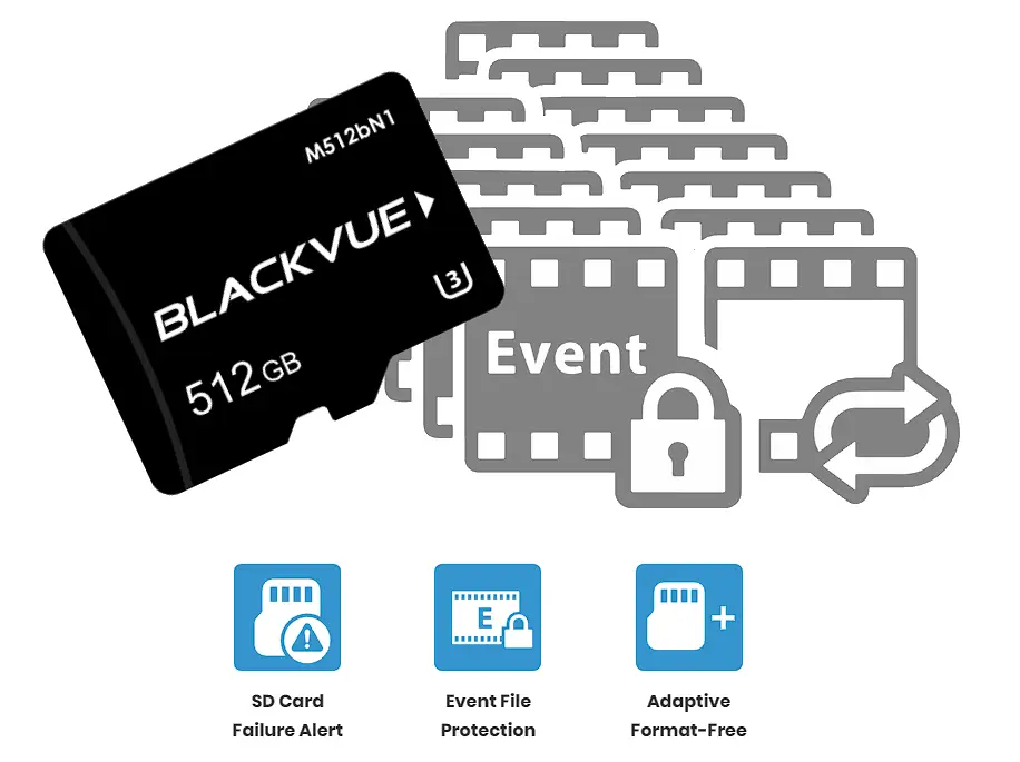 Blackvue DR970X-2CH LTE Plus 17 sd card stat