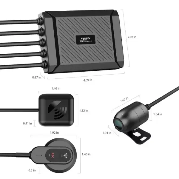MT1 Dual Channel 1080P Motorcycle Dash Cam - Image 6