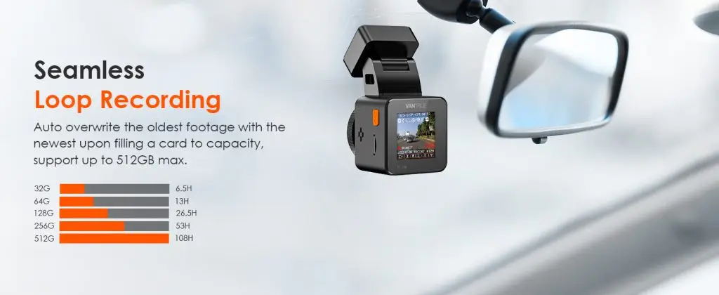 Vantrue Element 1 Lite WiFi Dash Cam
