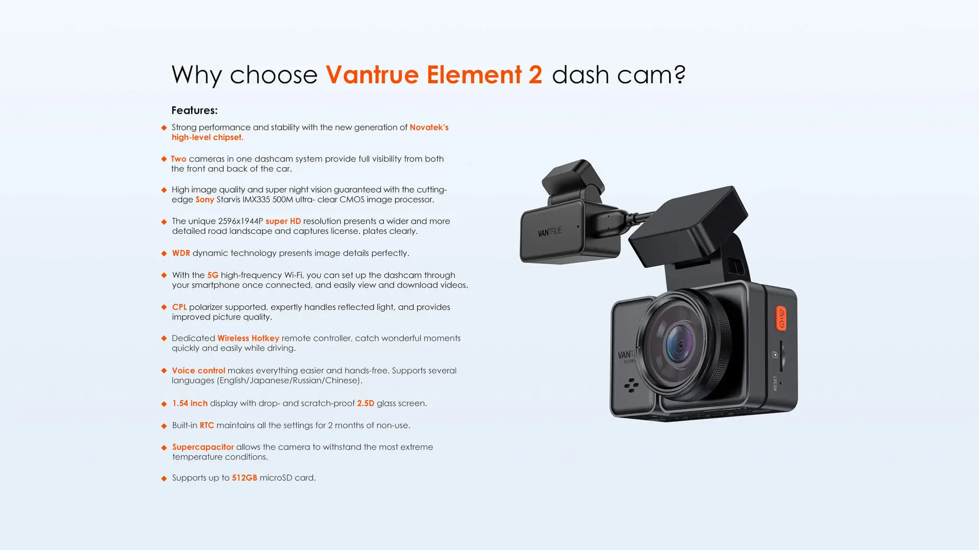 Vantrue Element 2 