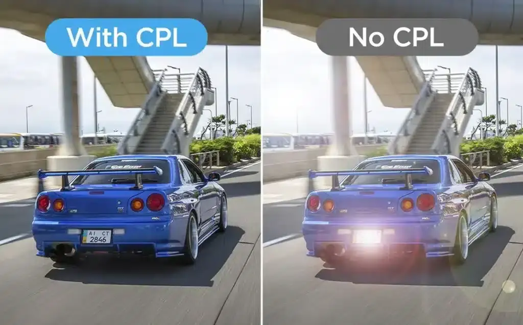 CPL Filter On and Off