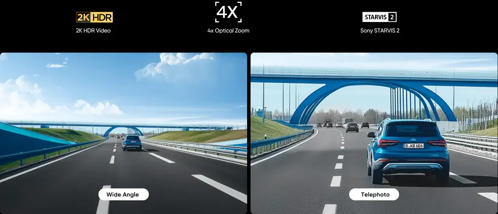 Optical zoom 4X