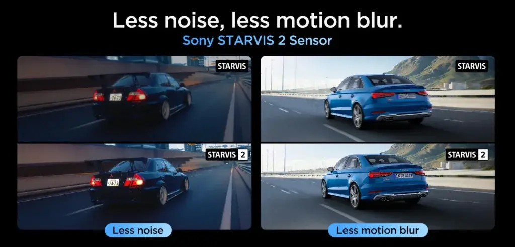 VIOFO VS1 vs. Garmin Mini 2: A Comprehensive Dashcam Comparison 2 less noise less blur