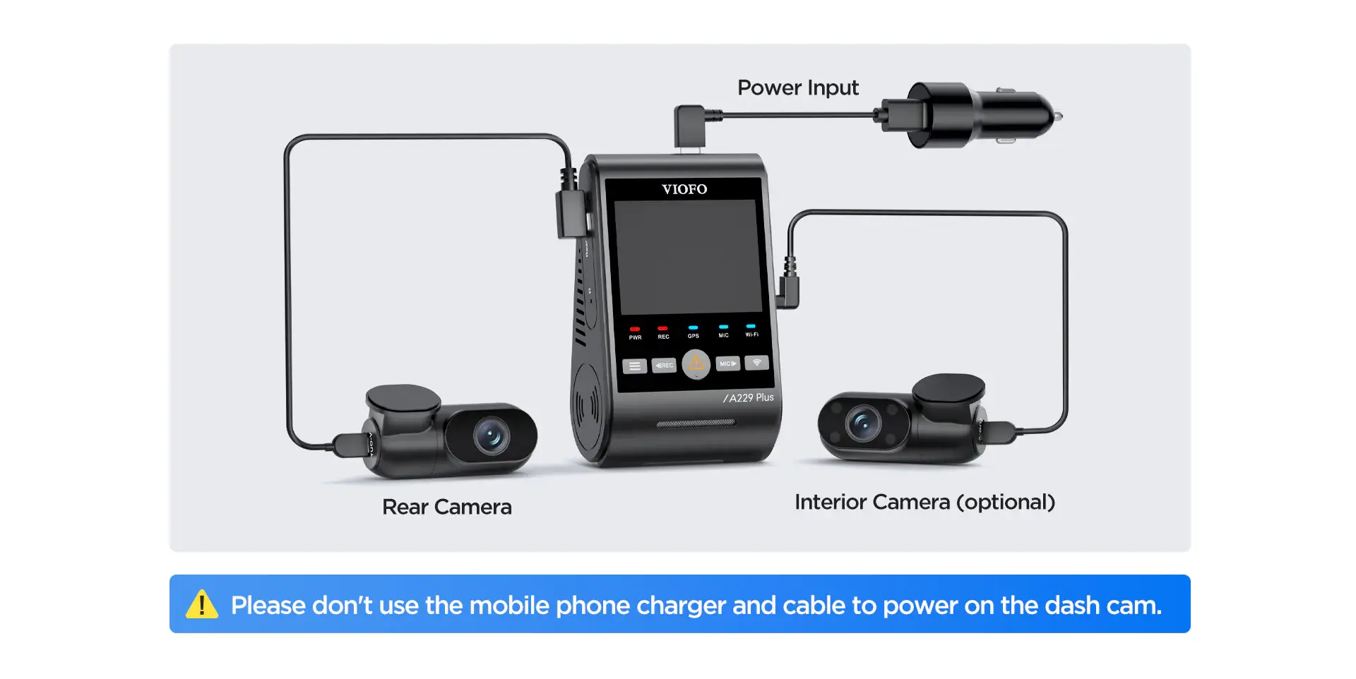 VIOFO A229 PLUS 2 Channel - dash cam south africa