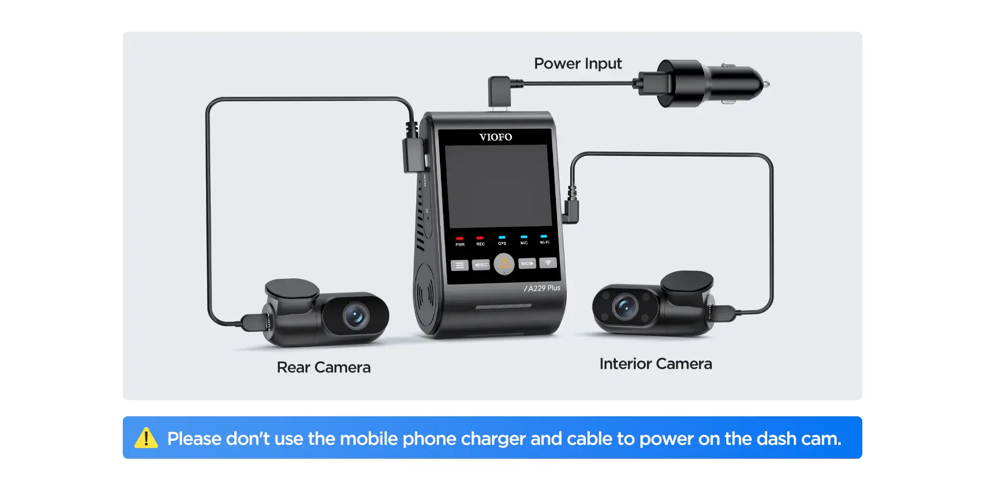 VIOFO A229 Plus 3 Channel - dash cam south africa