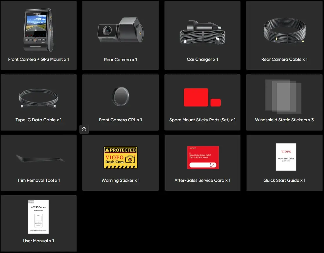 A329S Packing list