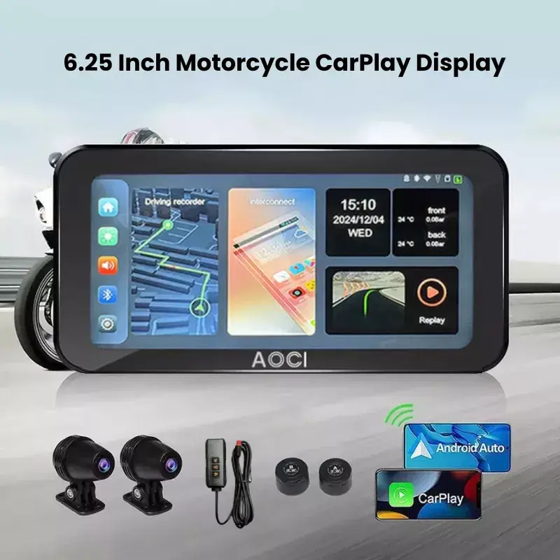 C6 Pro 6" Emergency Recording Dash Cam Front & Rear Camera GPS - dash cam south africa