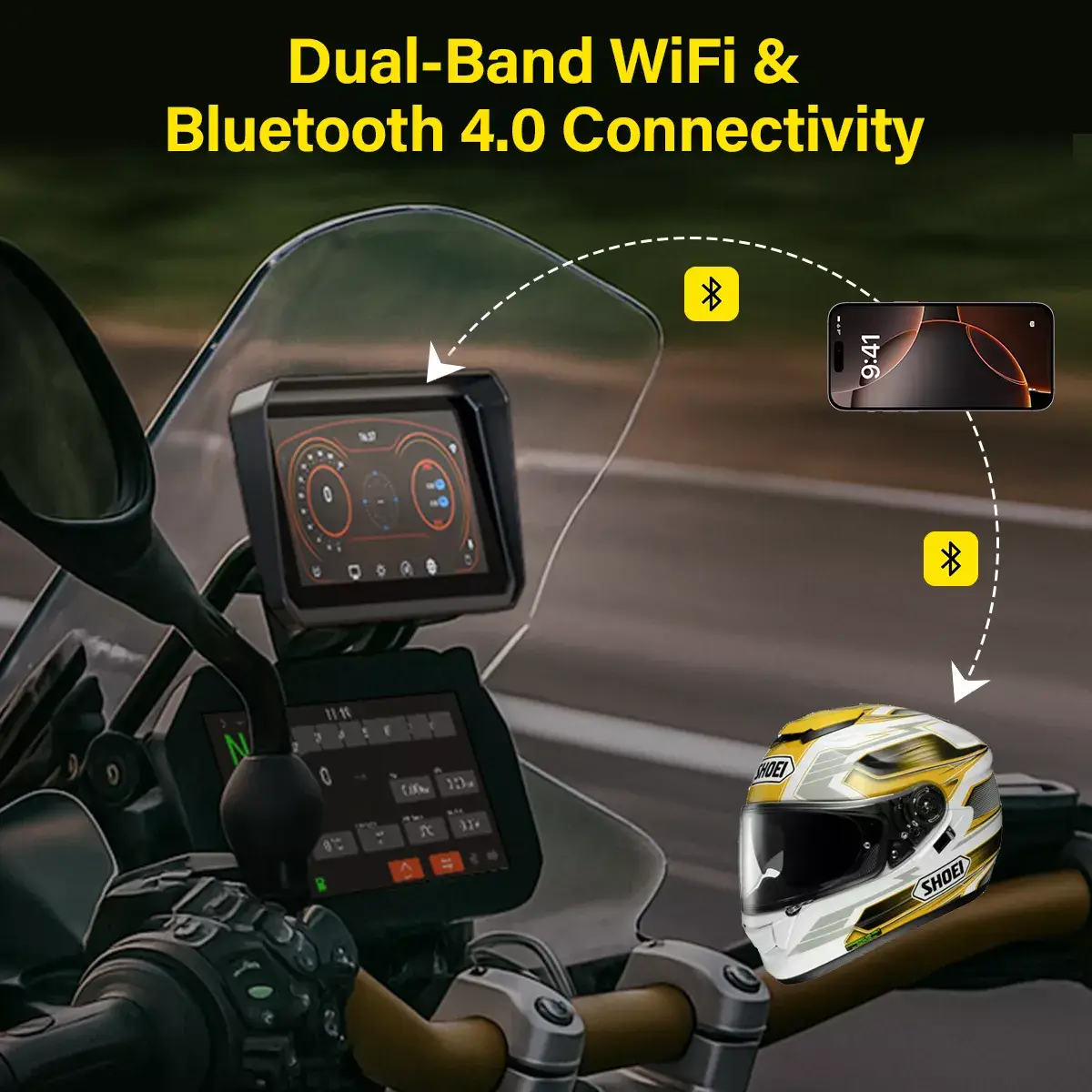 Aoocci B6/B7 BMW Motorcycle GPS Navigation - dash cam south africa