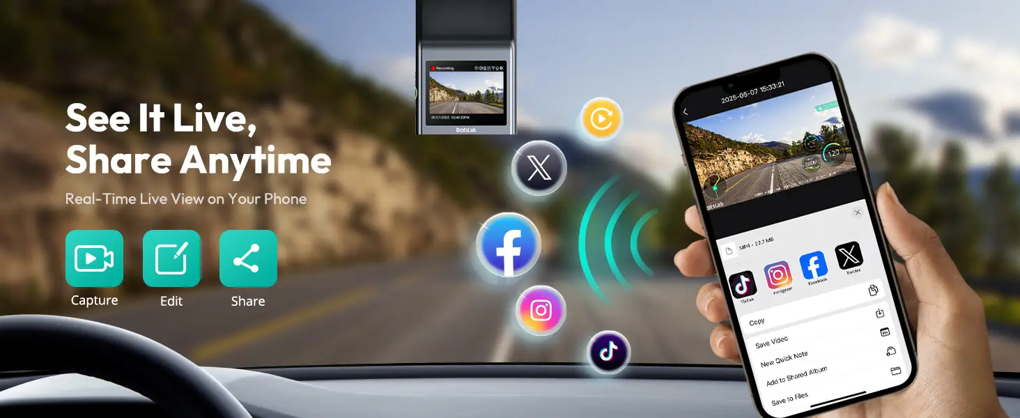 Botslab G300H Plus 2 Channel - dash cam south africa