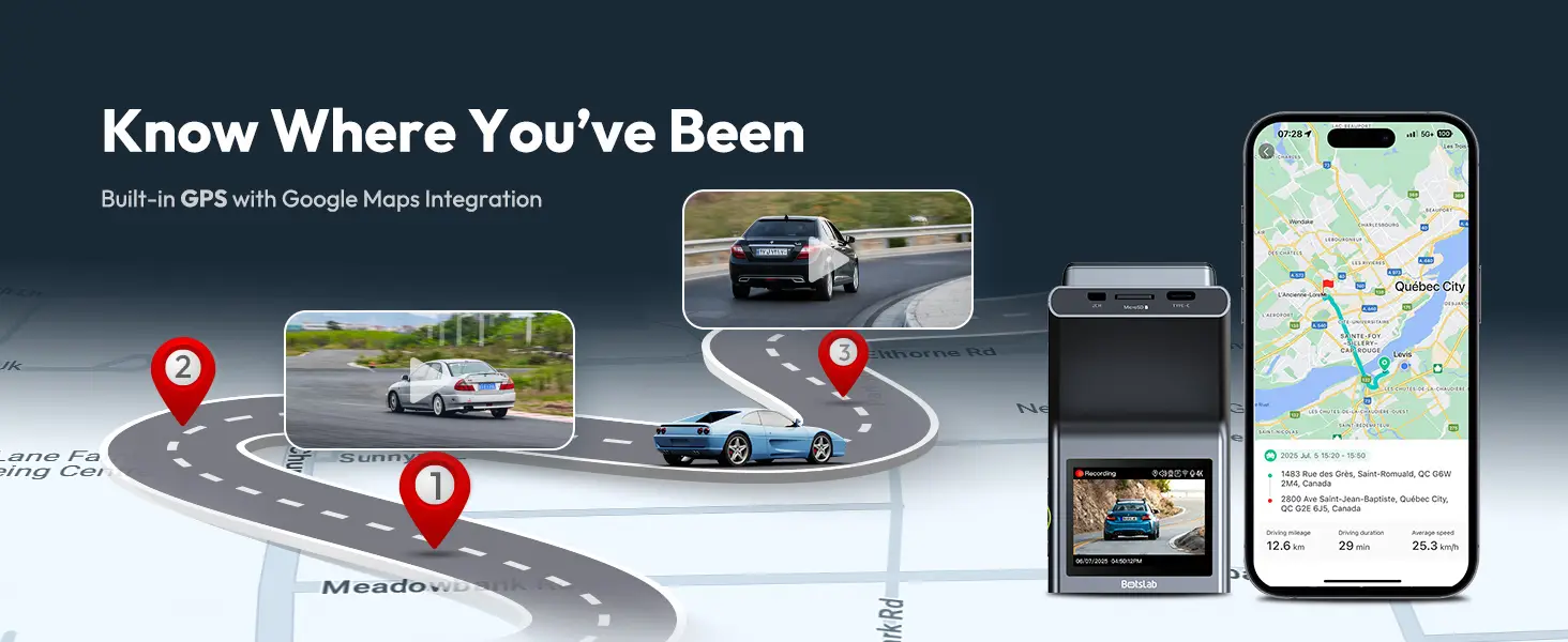 Botslab G300H Plus 2 Channel - dash cam south africa