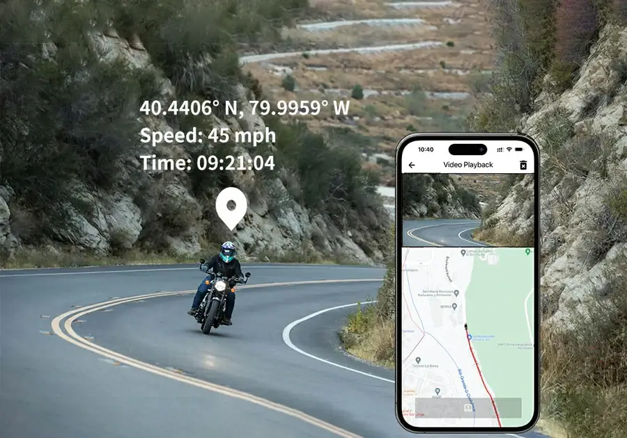 C6 Pro 6" Emergency Recording Dash Cam Front & Rear Camera GPS - dash cam south africa