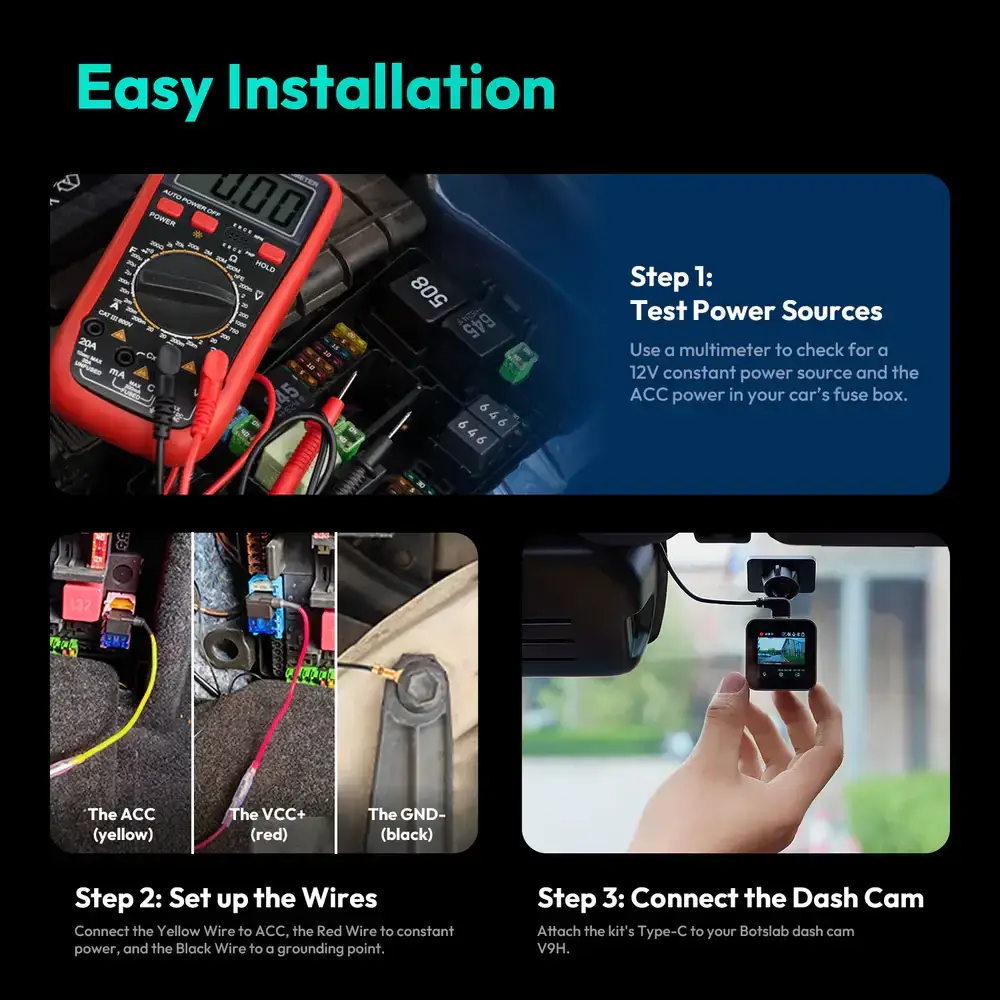 BotsLab Hardwire Kit - dash cam south africa