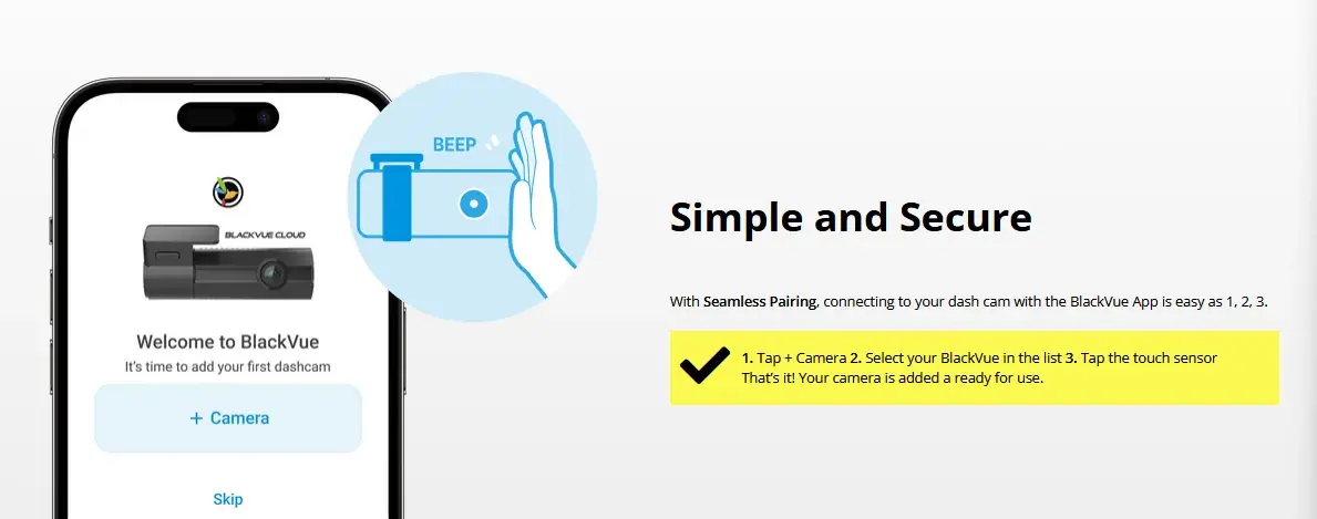 Blackvue ELITE8 1 Channel - dash cam south africa