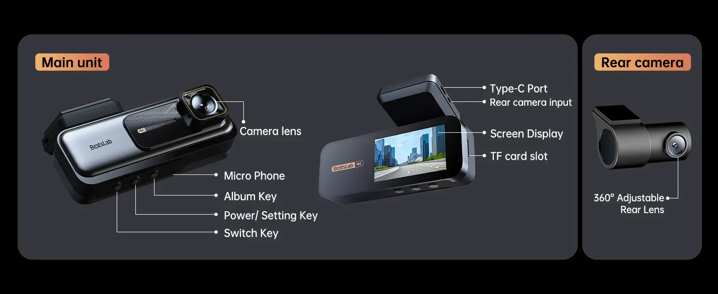 Botslab G980H Pro 2 Channel - dash cam south africa