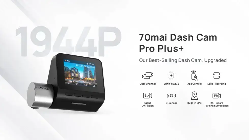 70mai Dash Cam Pro Plus+ (A500S)