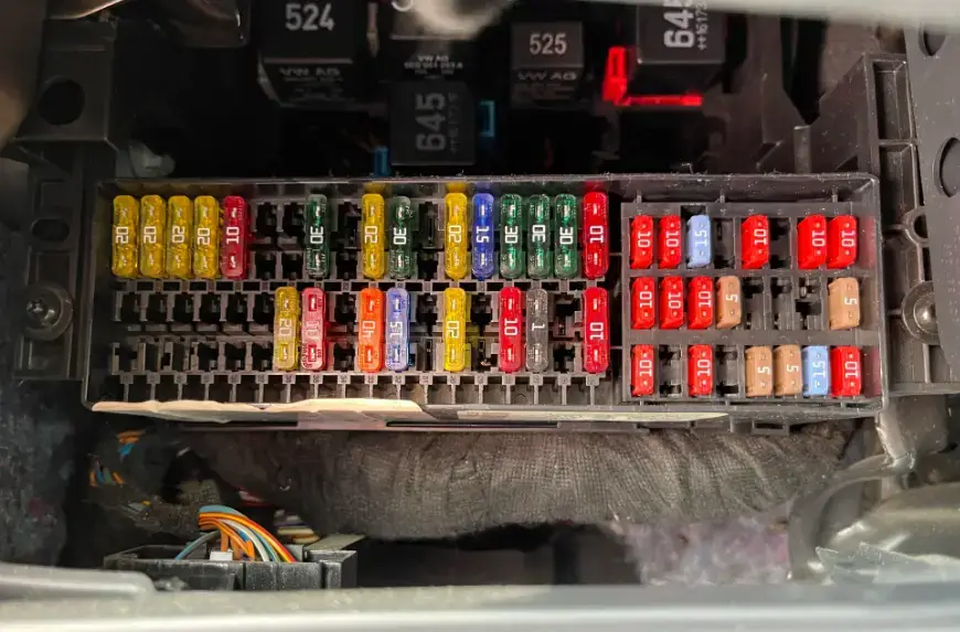 car fuse box interior dash cam hardwire connection