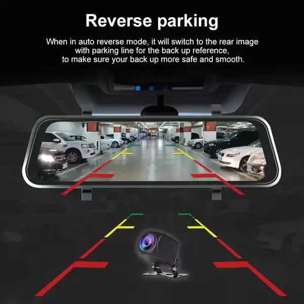 Aoocci – P501 10″ Split-Screen 2K 2 Channel Dash Cam FM Wireless CarPlay - dash cam south africa