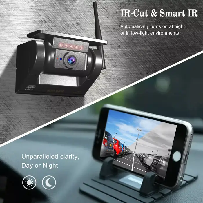 Aoocci W8 WIFI Van Rear Dash Cam 1080P - dash cam south africa