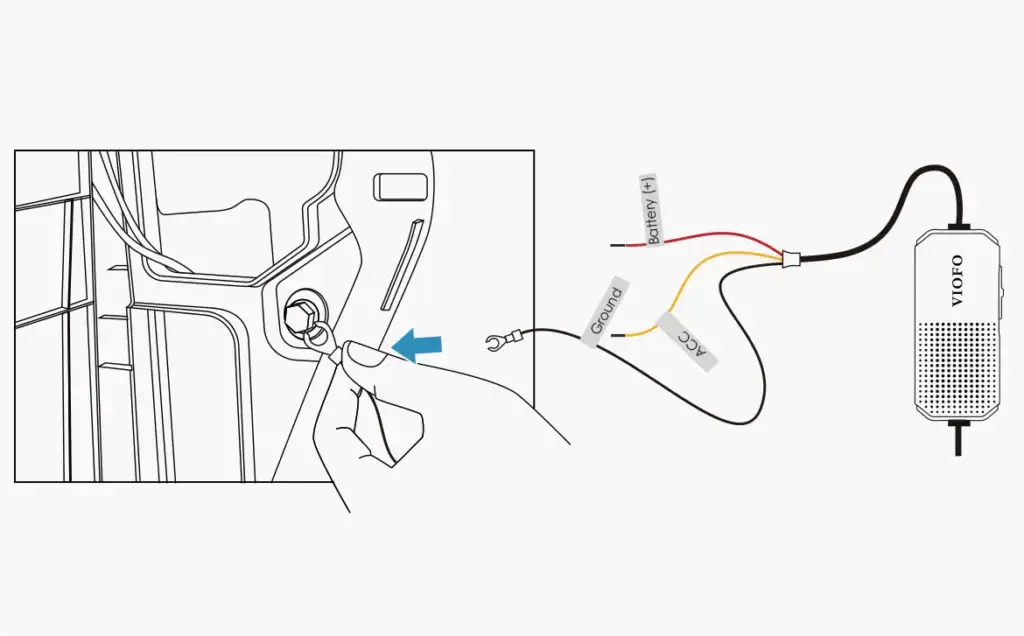 Install the Ground Wire (Black)