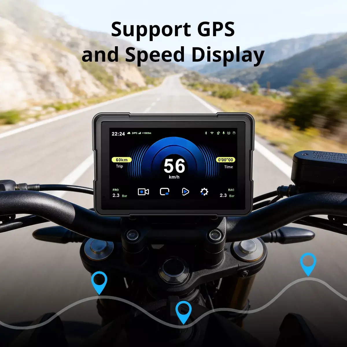 n6 pro n7 pro built-in gps speed display