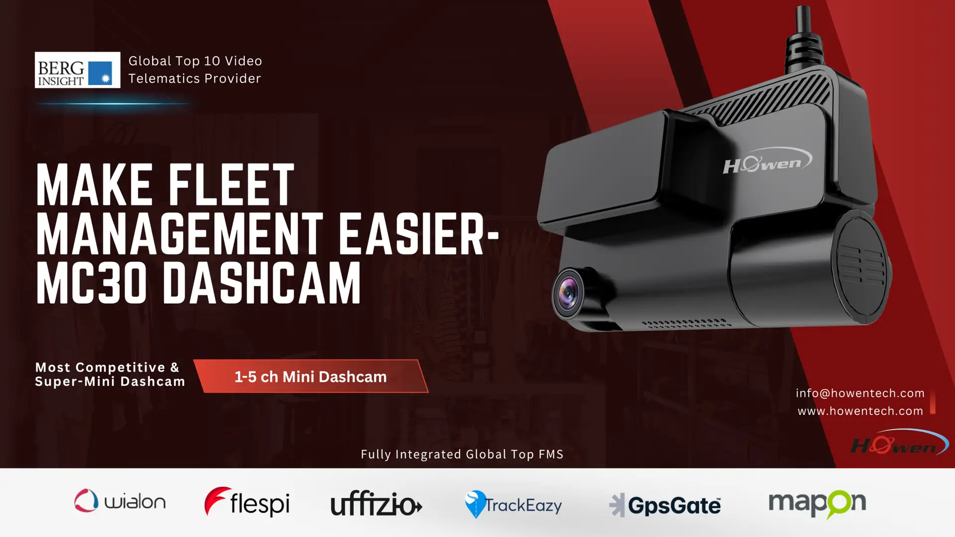 Howen MC30-02H AI 2 Channel - dash cam south africa