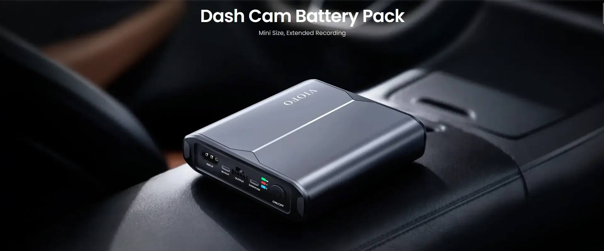 VIOFO BP60 5000mAh Dash Cam Battery Pack for Parking Mode - dash cam south africa