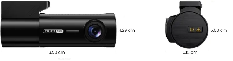 VIOFO T330W 3CH 4K Front, Cabin and Waterproof Rear Dash Cam - dash cam south africa