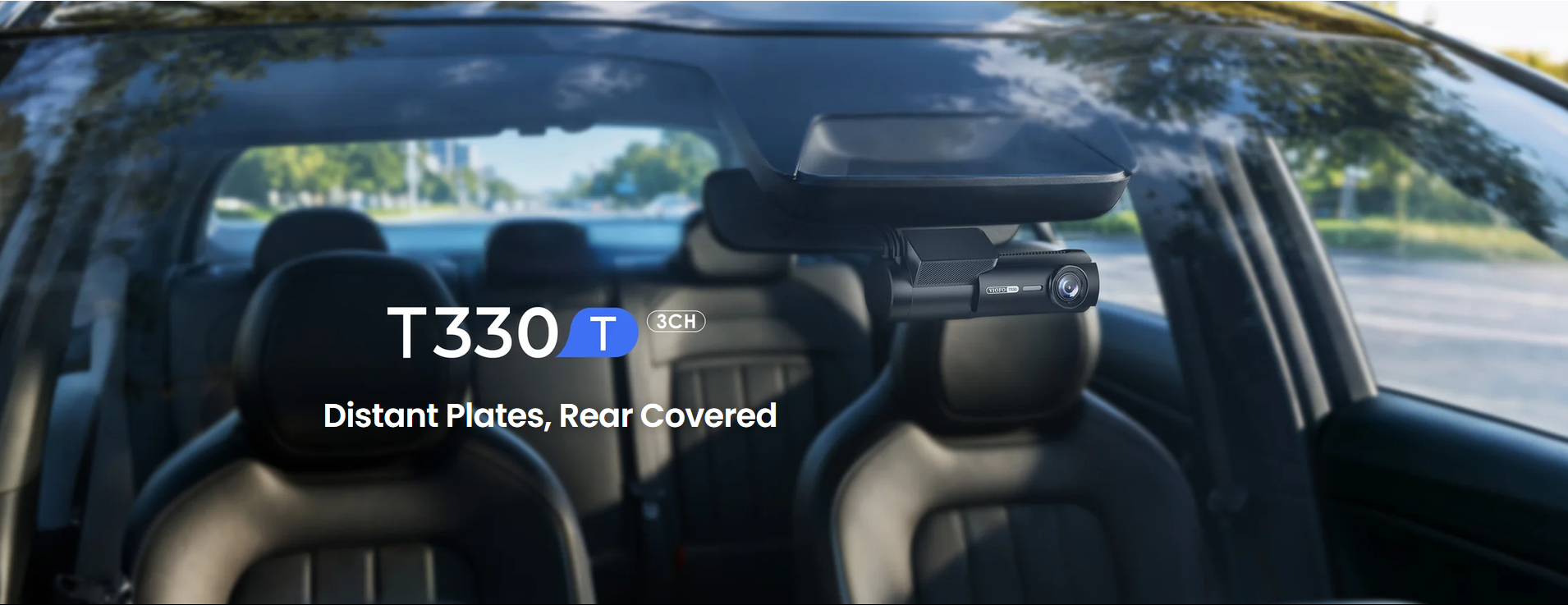VIOFO T330T 3CH 4K Front, 2K Telephoto and Rear Dash Cam - dash cam south africa