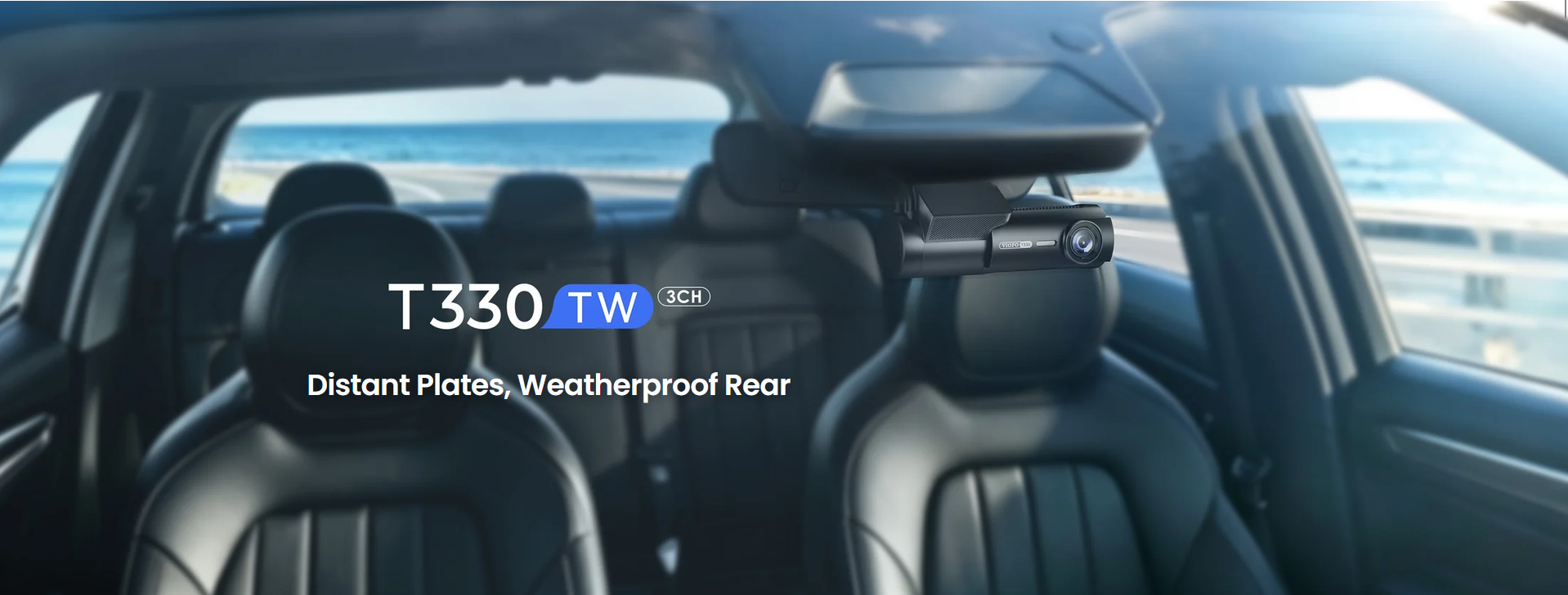 VIOFO T330TW 3CH 4K Front, Telephoto and Waterproof Dash Cam - dash cam south africa