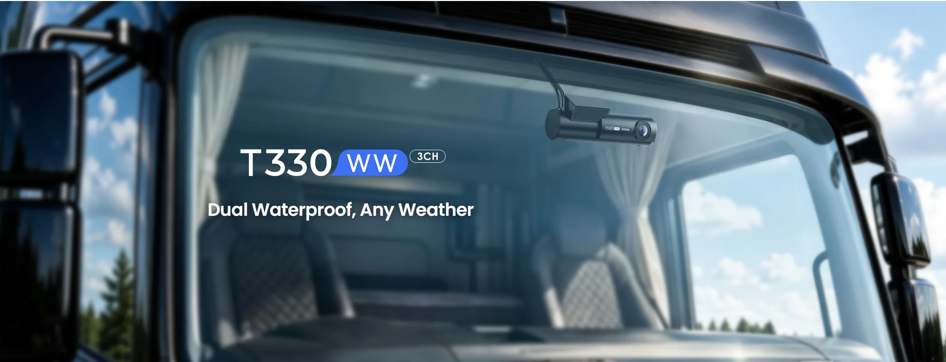VIOFO T330WW 3CH 4K Front and Dual Waterproof Rear Dash Cam - dash cam south africa