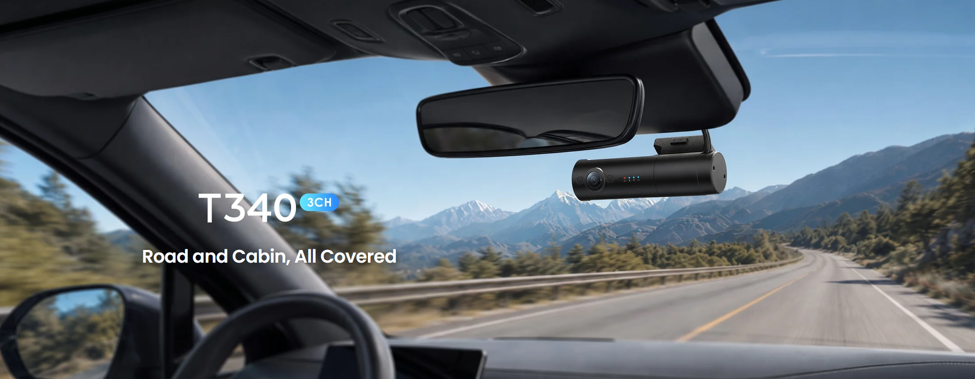 VIOFO T340 3CH 4K Front, IR Cabin and 2K Rear Dash Cam - dash cam south africa