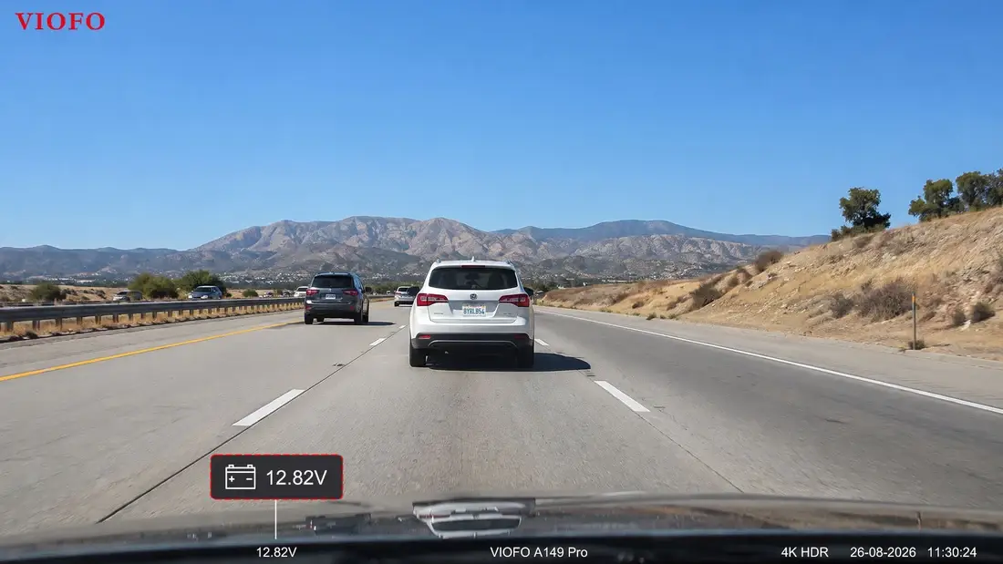 VIOFO A149 Pro Duo 4K Front and 1080P Rear Dash Cam - dash cam south africa