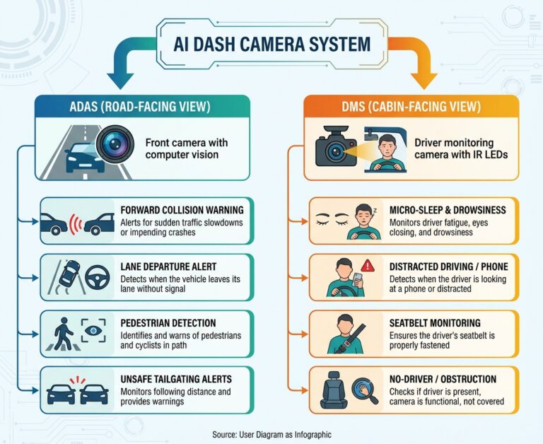 Why You Need an AI Dash Camera for Your Car: The Ultimate Guide to ADAS and DMS Technology - dash cam south africa