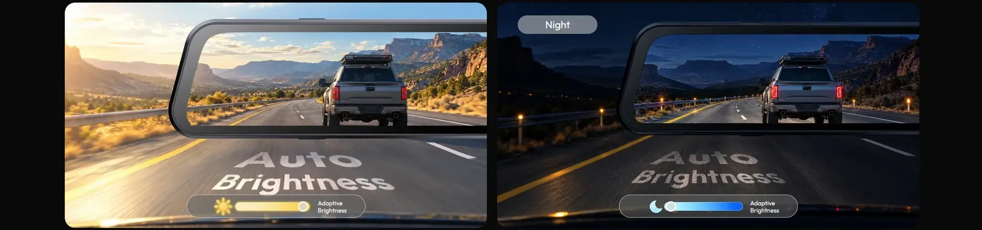 Botslab NightVue NV900 3 Channel Mirror Dash Cam - dash cam south africa