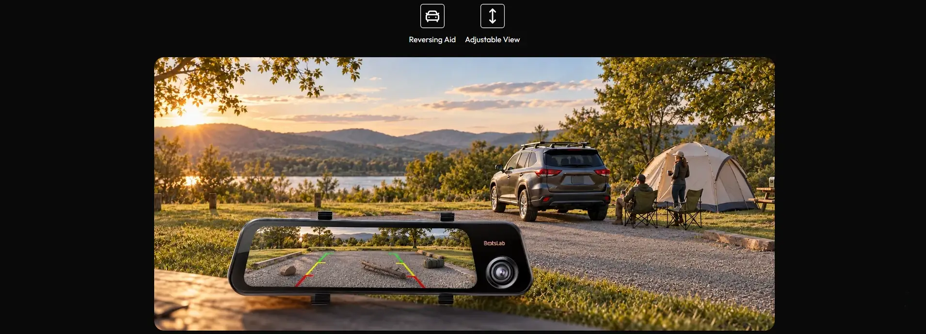 Botslab NightVue NV900 3 Channel Mirror Dash Cam - dash cam south africa