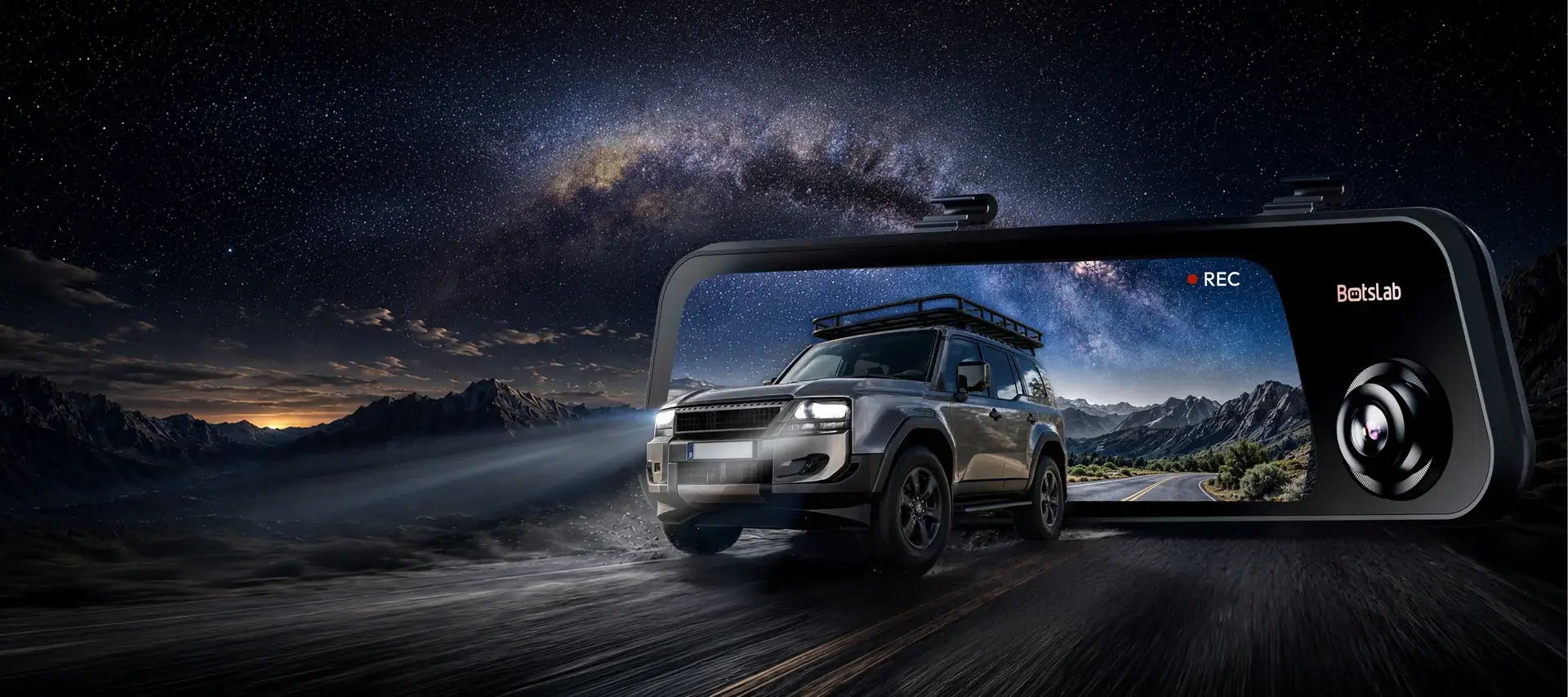 Botslab NightVue NV900 3 Channel Mirror Dash Cam - dash cam south africa