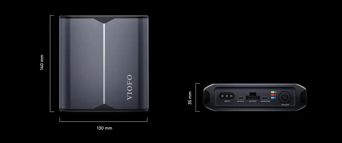 VIOFO BP60 5000mAh Dash Cam Battery Pack for Parking Mode - dash cam south africa